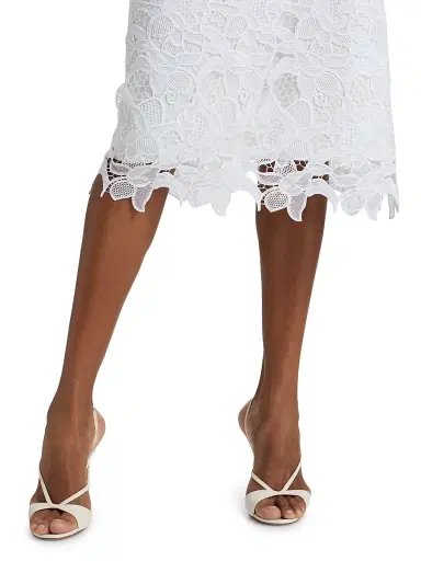 Chiara Boni La Petite Robe Women's Ufide Lace Midi-Skirt | Thumbnail 6 Chiara Boni La Petite Robe Women's Ufide Lace Midi-Skirt | Thumbnail 6
