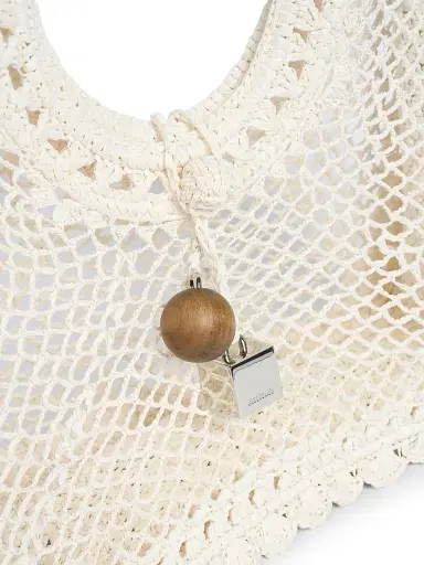 Jacquemus Women's Spiaggia Square Raffia Bag - White | Thumbnail 4 Jacquemus Women's Spiaggia Square Raffia Bag - White | Thumbnail 4