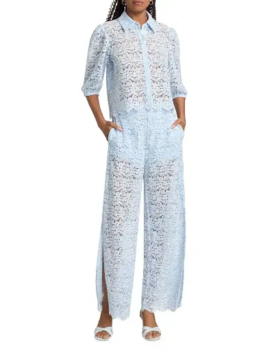 Generation Love Women's Fifi Lace Pants - Light Blue White - Size XL | Thumbnail 2 Generation Love Women's Fifi Lace Pants - Light Blue White - Size XL | Thumbnail 2