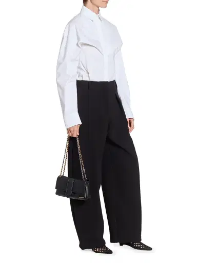 Jacquemus Women's Le Bambino Leather Shoulder Bag - Black | Thumbnail 2 Jacquemus Women's Le Bambino Leather Shoulder Bag - Black | Thumbnail 2