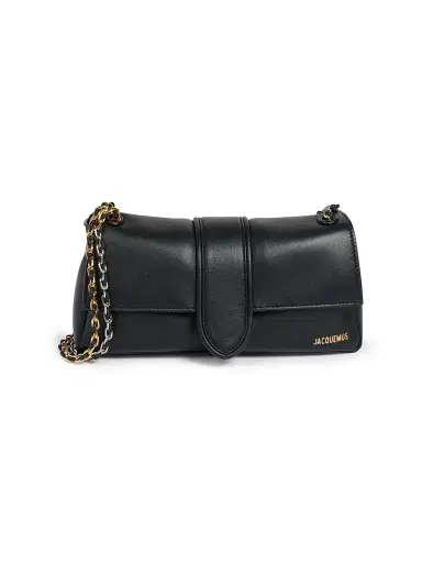 Jacquemus Women's Le Bambino Leather Shoulder Bag - Black | Thumbnail 1 Jacquemus Women's Le Bambino Leather Shoulder Bag - Black | Thumbnail 1