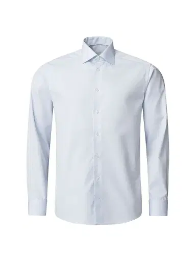 Eton Men's Contemporary-Fit Textured Elevated Piqué Shirt - Blue - Size 18 | Thumbnail 2 Eton Men's Contemporary-Fit Textured Elevated Piqué Shirt - Blue - Size 18 | Thumbnail 2