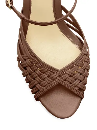 Alexandre Birman Women's Lilian 75MM Woven Leather Wedge Sandals - Espresso | Thumbnail 5 Alexandre Birman Women's Lilian 75MM Woven Leather Wedge Sandals - Espresso | Thumbnail 5