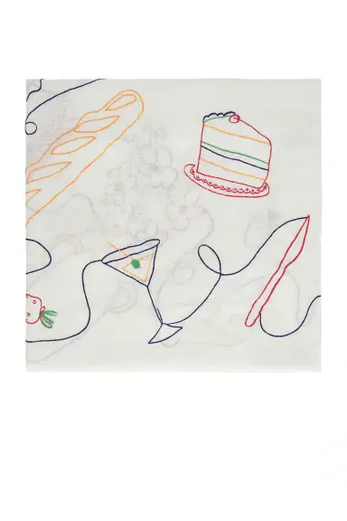 Misette Linen Embroidered Tablecloth | Thumbnail 1 Misette Linen Embroidered Tablecloth | Thumbnail 1