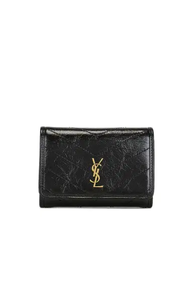 Saint Laurent Cuir Vintage Froisse Matelasse Wallet | Thumbnail 1 Saint Laurent Cuir Vintage Froisse Matelasse Wallet | Thumbnail 1
