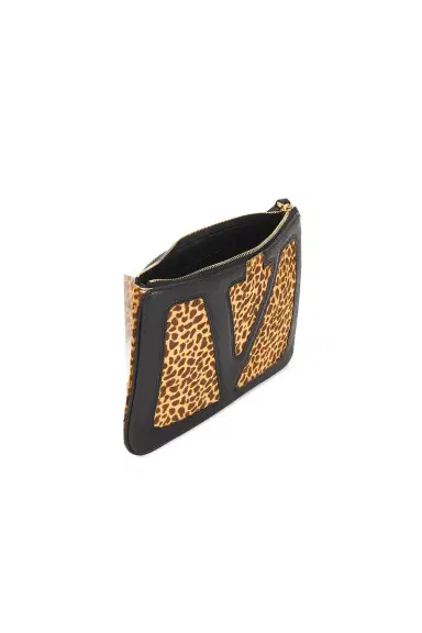 Valentino Garavani Viva Superstar Calf Hair Medium Flat Pouch | Thumbnail 5 Valentino Garavani Viva Superstar Calf Hair Medium Flat Pouch | Thumbnail 5