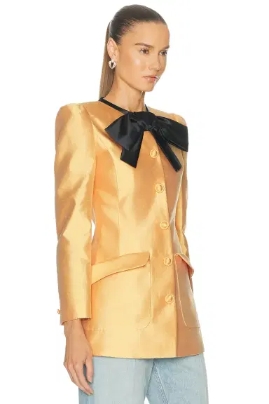 Valentino Shantung Coat | Thumbnail 2 Valentino Shantung Coat | Thumbnail 2