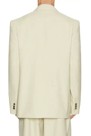 Bottega Veneta Wool Cotton Melange Gabardine Double Breasted Jacket | Thumbnail 2 Bottega Veneta Wool Cotton Melange Gabardine Double Breasted Jacket | Thumbnail 2