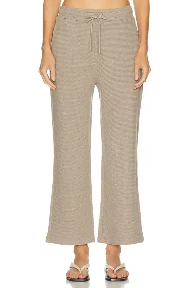 Negative Underwear Waffle Knit Cropped Track Pant | Thumbnail 1 Negative Underwear Waffle Knit Cropped Track Pant | Thumbnail 1