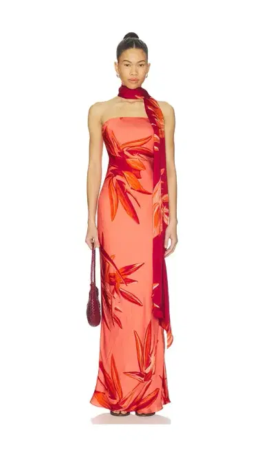 ROCOCO SAND Strapless Maxi Dress | Thumbnail 1 ROCOCO SAND Strapless Maxi Dress | Thumbnail 1