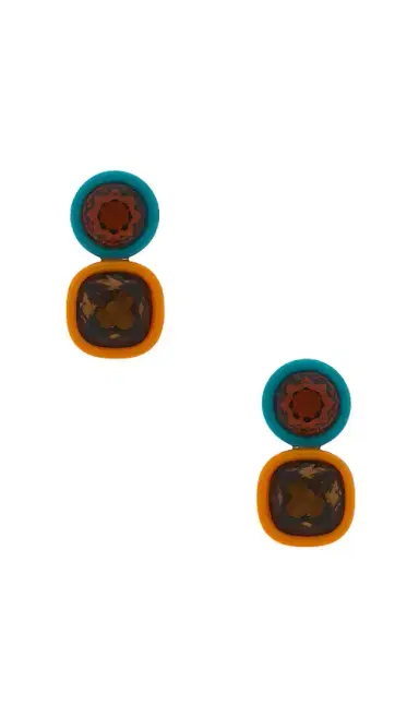Lele Sadoughi Gem Duo Earrings | Thumbnail 1 Lele Sadoughi Gem Duo Earrings | Thumbnail 1