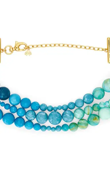 Lele Sadoughi Riviera Diana Triple Row Necklace | Thumbnail 2 Lele Sadoughi Riviera Diana Triple Row Necklace | Thumbnail 2