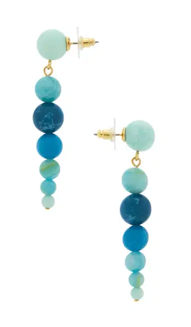Lele Sadoughi Riviera Linear Drop Earrings | Thumbnail 2 Lele Sadoughi Riviera Linear Drop Earrings | Thumbnail 2