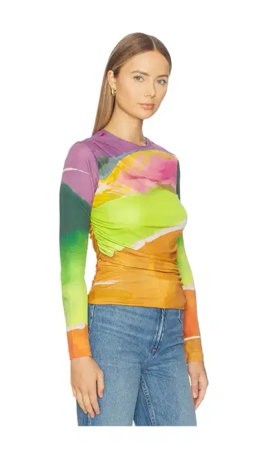 Ulla Johnson Paradis Ruched Jersey Top | Thumbnail 2 Ulla Johnson Paradis Ruched Jersey Top | Thumbnail 2