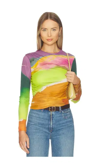Ulla Johnson Paradis Ruched Jersey Top | Thumbnail 1 Ulla Johnson Paradis Ruched Jersey Top | Thumbnail 1