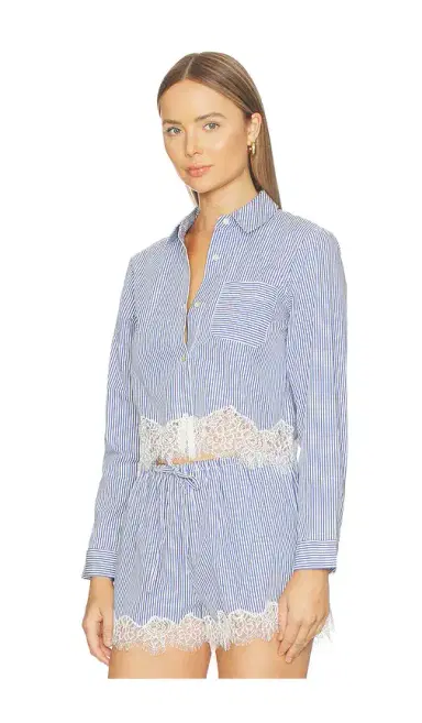 Cami NYC Luisa Cropped Button Down Top | Thumbnail 2 Cami NYC Luisa Cropped Button Down Top | Thumbnail 2