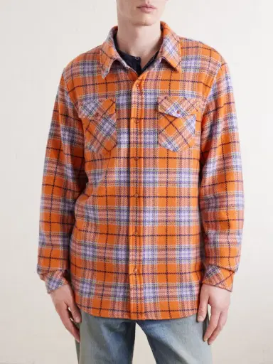 God’s True Cashmere Midnight Sun Checked Cashmere Shirt - Men | Thumbnail 3 God’s True Cashmere Midnight Sun Checked Cashmere Shirt - Men | Thumbnail 3