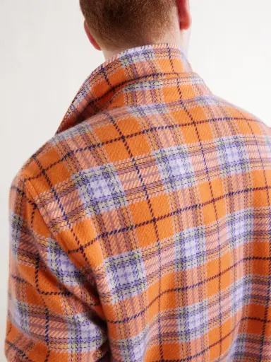 God’s True Cashmere Midnight Sun Checked Cashmere Shirt - Men | Thumbnail 6 God’s True Cashmere Midnight Sun Checked Cashmere Shirt - Men | Thumbnail 6