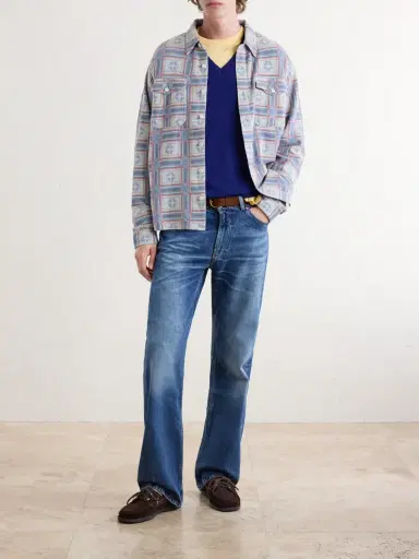 RRL Horace Checked Cotton-Terry Shirt - Men | Thumbnail 2 RRL Horace Checked Cotton-Terry Shirt - Men | Thumbnail 2