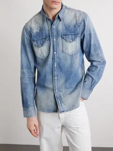 RRL Addington Denim Shirt - Men | Thumbnail 3 RRL Addington Denim Shirt - Men | Thumbnail 3