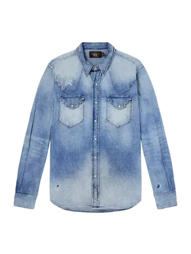 RRL Addington Denim Shirt - Men | Thumbnail 1 RRL Addington Denim Shirt - Men | Thumbnail 1