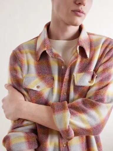 God’s True Cashmere Checked Cashmere Shirt - Men | Thumbnail 5 God’s True Cashmere Checked Cashmere Shirt - Men | Thumbnail 5