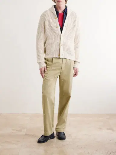RRL Shawl-Collar Cotton and Linen-Blend Cardigan - Men | Thumbnail 2 RRL Shawl-Collar Cotton and Linen-Blend Cardigan - Men | Thumbnail 2