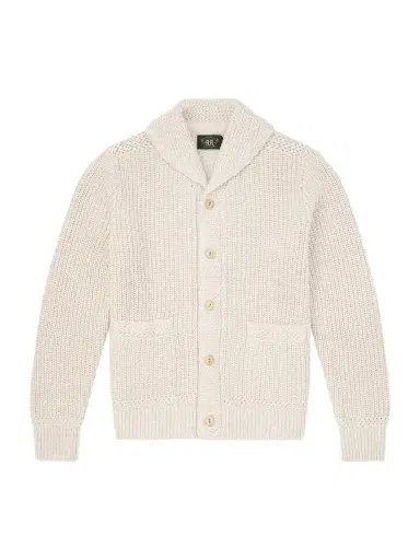 RRL Shawl-Collar Cotton and Linen-Blend Cardigan - Men | Thumbnail 1 RRL Shawl-Collar Cotton and Linen-Blend Cardigan - Men | Thumbnail 1