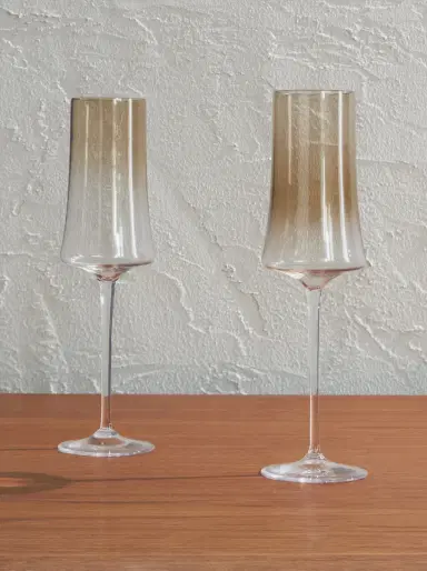 Brunello Cucinelli Set of Two Murano Glass Flute Glasses - Men | Thumbnail 1 Brunello Cucinelli Set of Two Murano Glass Flute Glasses - Men | Thumbnail 1