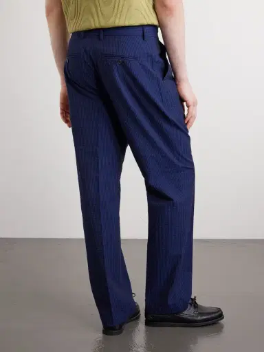 Portuguese Flannel Atlantico Straight-Leg Organic Cotton-Seersucker Trousers - Men | Thumbnail 4 Portuguese Flannel Atlantico Straight-Leg Organic Cotton-Seersucker Trousers - Men | Thumbnail 4