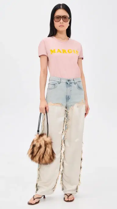 MM6 MAISON MARGIELA Margie T-Shirt Faded Pink | Thumbnail 5 MM6 MAISON MARGIELA Margie T-Shirt Faded Pink | Thumbnail 5
