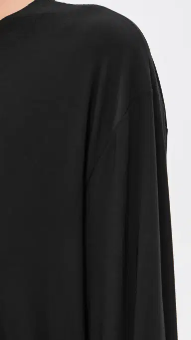 Norma Kamali Oversized Long Sleeve Dress Black | Thumbnail 6 Norma Kamali Oversized Long Sleeve Dress Black | Thumbnail 6