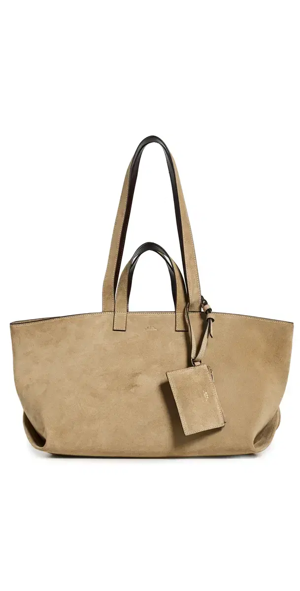 A. P.C. Le Drummer Tote Bag Beige/Brown One Size A. P.C. Le Drummer Tote Bag Beige/Brown One Size