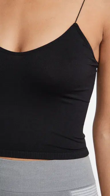 Free People Skinny Strap Seamless Brami Black | Thumbnail 6 Free People Skinny Strap Seamless Brami Black | Thumbnail 6