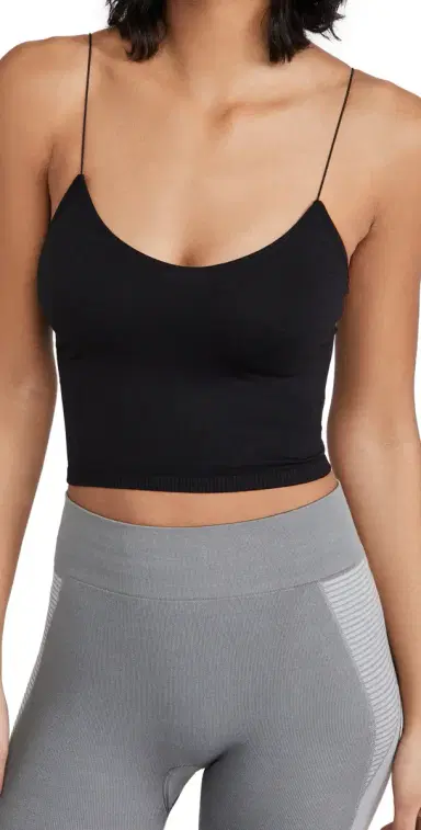 Free People Skinny Strap Seamless Brami Black | Thumbnail 1 Free People Skinny Strap Seamless Brami Black | Thumbnail 1