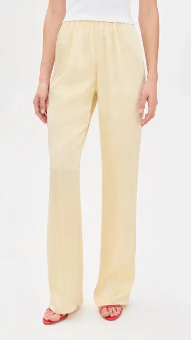 SEROYA Lillian Satin Pants Butter | Thumbnail 2 SEROYA Lillian Satin Pants Butter | Thumbnail 2