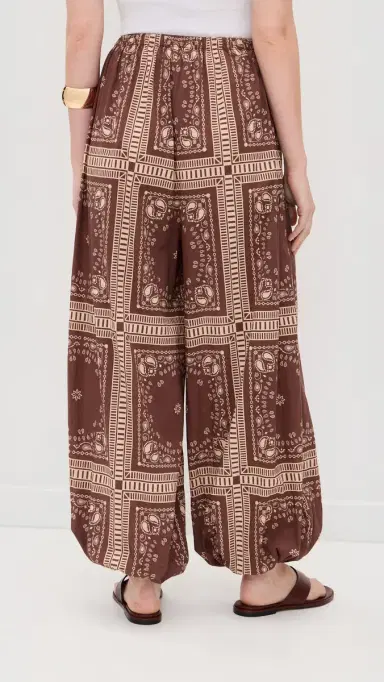 Playa Lucila Bandana Balloon Pants Bandana Brown S | Thumbnail 3 Playa Lucila Bandana Balloon Pants Bandana Brown S | Thumbnail 3