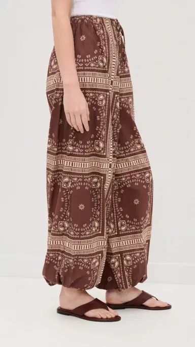 Playa Lucila Bandana Balloon Pants Bandana Brown S | Thumbnail 4 Playa Lucila Bandana Balloon Pants Bandana Brown S | Thumbnail 4