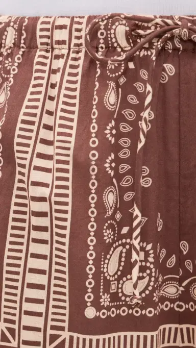 Playa Lucila Bandana Balloon Pants Bandana Brown S | Thumbnail 6 Playa Lucila Bandana Balloon Pants Bandana Brown S | Thumbnail 6