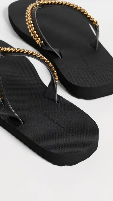 Stella McCartney Falabella Chain Flip-Flops | Thumbnail 4 Stella McCartney Falabella Chain Flip-Flops | Thumbnail 4