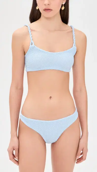 Hunza G Phoebe Bikini Set Metallic Ice Blue One Size | Thumbnail 2 Hunza G Phoebe Bikini Set Metallic Ice Blue One Size | Thumbnail 2