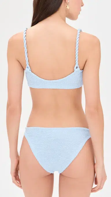 Hunza G Phoebe Bikini Set Metallic Ice Blue One Size | Thumbnail 3 Hunza G Phoebe Bikini Set Metallic Ice Blue One Size | Thumbnail 3