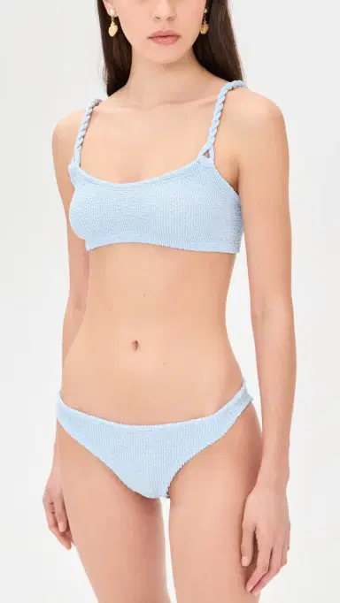 Hunza G Phoebe Bikini Set Metallic Ice Blue One Size | Thumbnail 5 Hunza G Phoebe Bikini Set Metallic Ice Blue One Size | Thumbnail 5