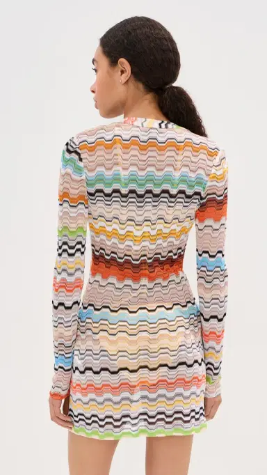 Missoni Short Coverup Dress SMSNP-Multi | Thumbnail 3 Missoni Short Coverup Dress SMSNP-Multi | Thumbnail 3