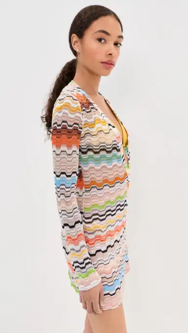 Missoni Short Coverup Dress SMSNP-Multi | Thumbnail 4 Missoni Short Coverup Dress SMSNP-Multi | Thumbnail 4