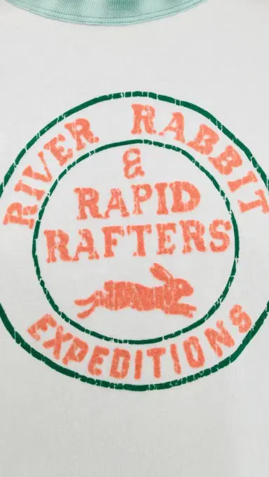MOTHER The Itty Bitty Ringer Tee River Rabbit | Thumbnail 6 MOTHER The Itty Bitty Ringer Tee River Rabbit | Thumbnail 6