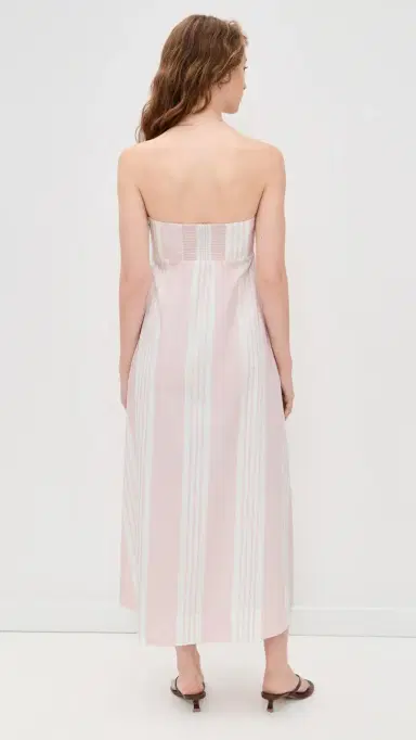 POSSE Rosie trapless Dress Pink tripe | Thumbnail 3 POSSE Rosie trapless Dress Pink tripe | Thumbnail 3