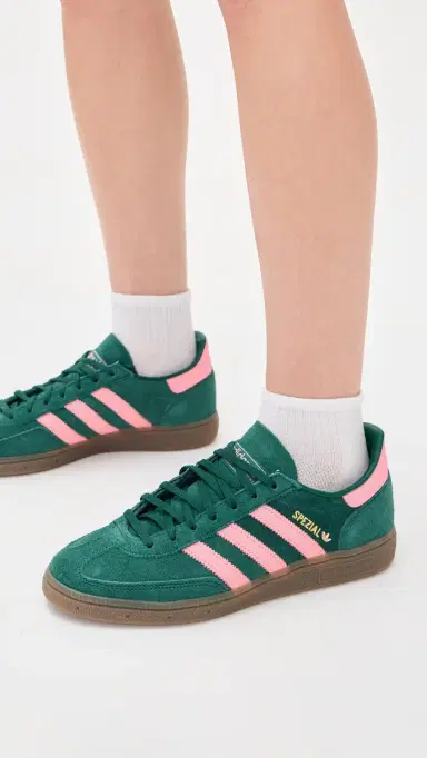 Adidas Handball Spezial Sneakers Collegiate Green/Pink/Gold Met 9 | Thumbnail 3 Adidas Handball Spezial Sneakers Collegiate Green/Pink/Gold Met 9 | Thumbnail 3