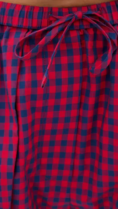 SIMKHAI Bubble Shorts carlet Midnight Gingham | Thumbnail 6 SIMKHAI Bubble Shorts carlet Midnight Gingham | Thumbnail 6