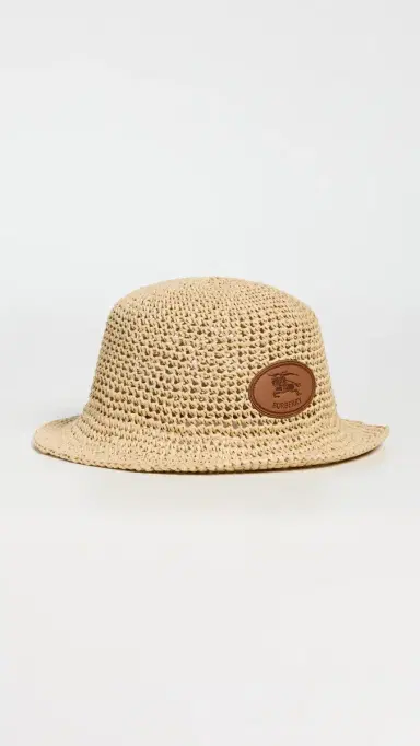 Burberry Crochet Patch Bucket Hat Natural | Thumbnail 2 Burberry Crochet Patch Bucket Hat Natural | Thumbnail 2